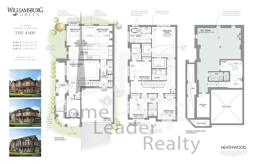 Williamsburg Green Homes The Jade Corner El A Floorplan