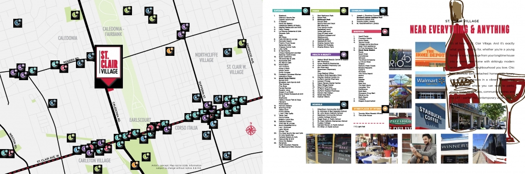 St. Clair Village Towns Map