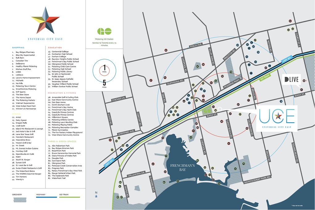 Universal City East Map