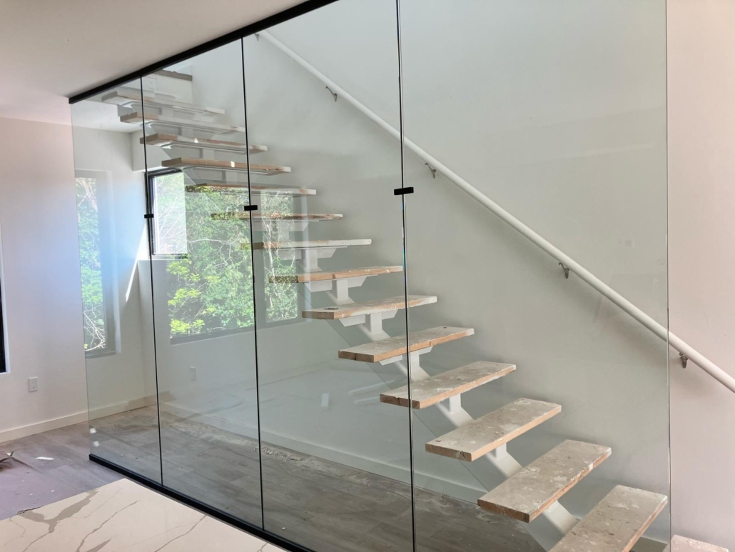 Rainwater at 339 Veterans Condos Stairway