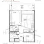 1007 (1BD-A) 6 1007 (1BD-A) Highlight-Condos-1007-(1BD-A)-floorplan