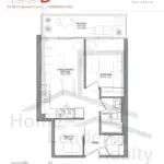 1005 (1BD-B) 8 1005 (1BD-B) Highlight-Condos-1005 (1BD-B)-floorplan