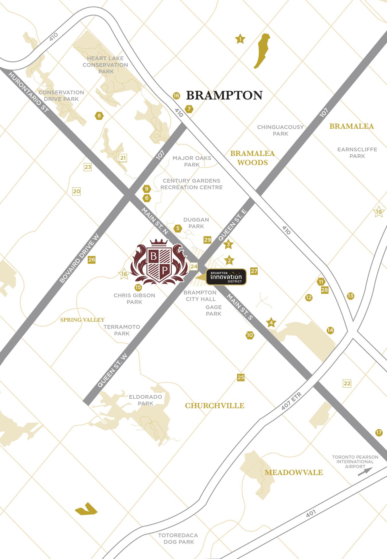 Bristol Place Condos Map