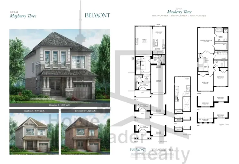 Belmont-Towns-Mayberry-Three-floorplan