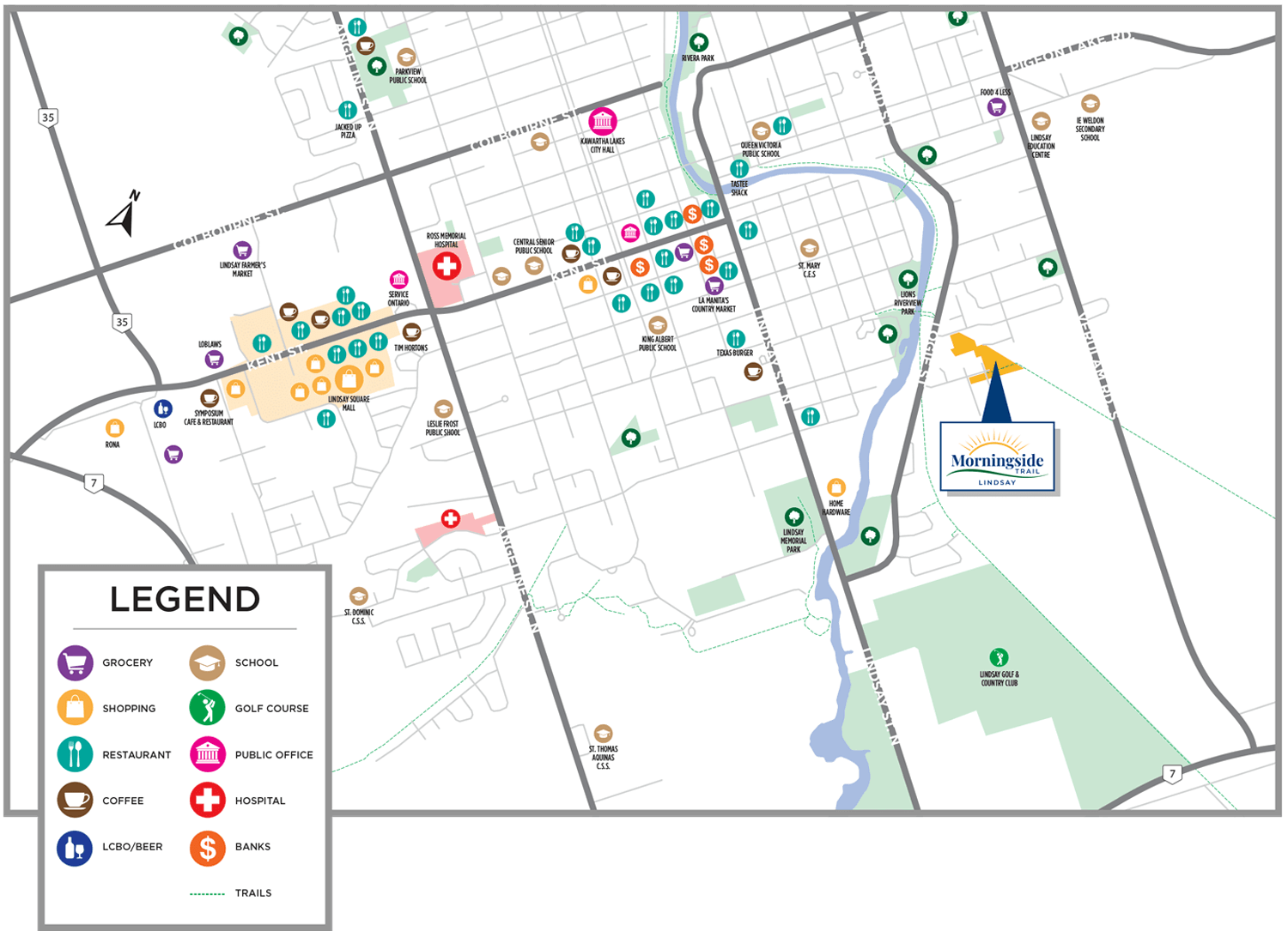 Morningside Trail - Amenities Map