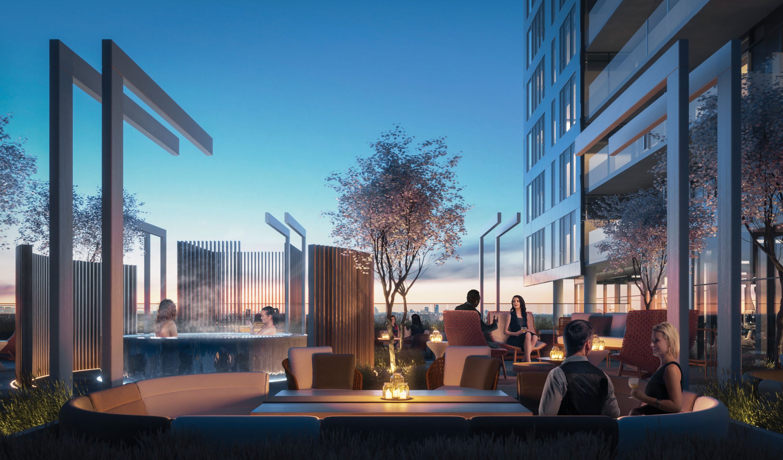 RODEO BUILDING EXTERIOR Night