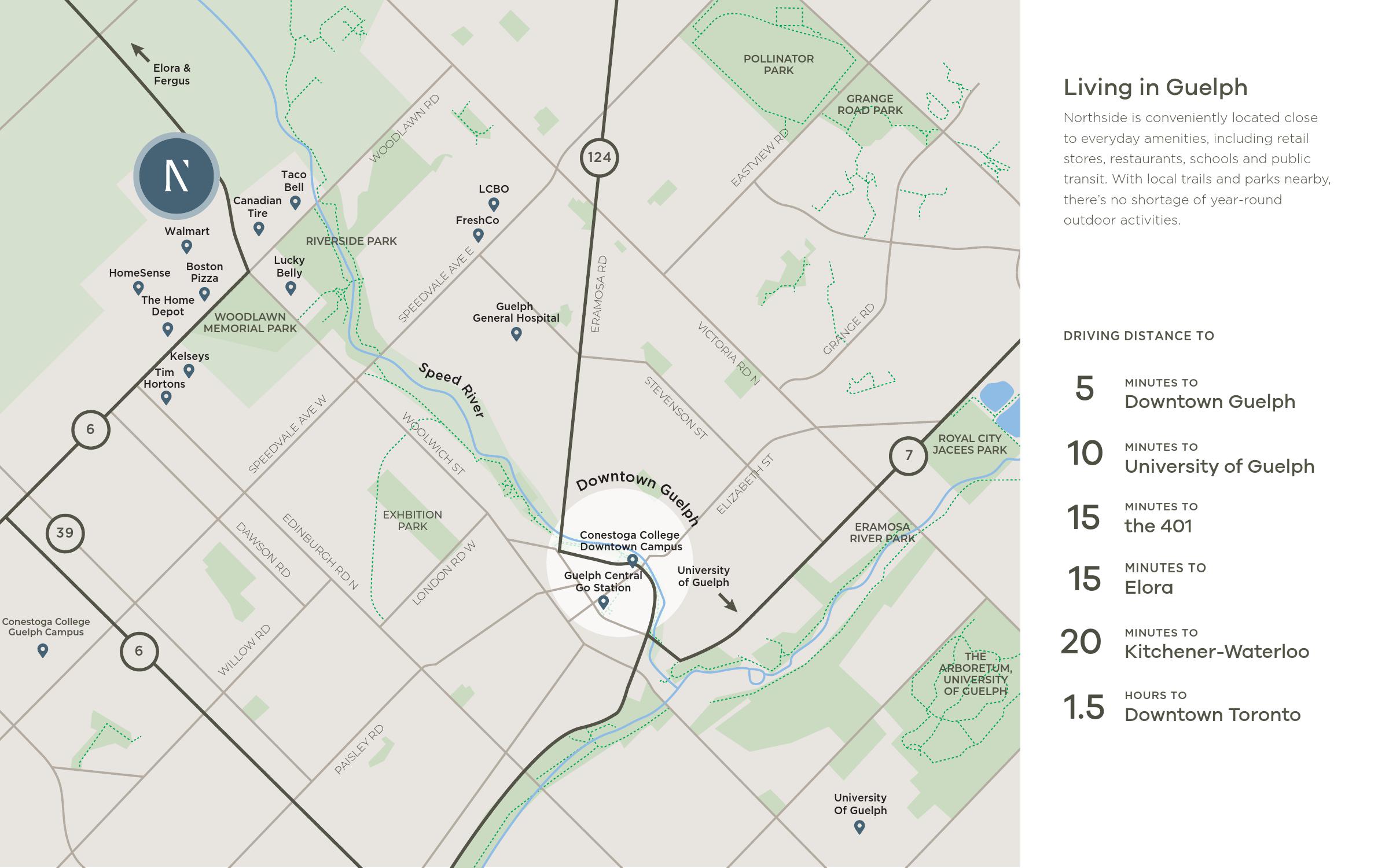 Northside Towns Map