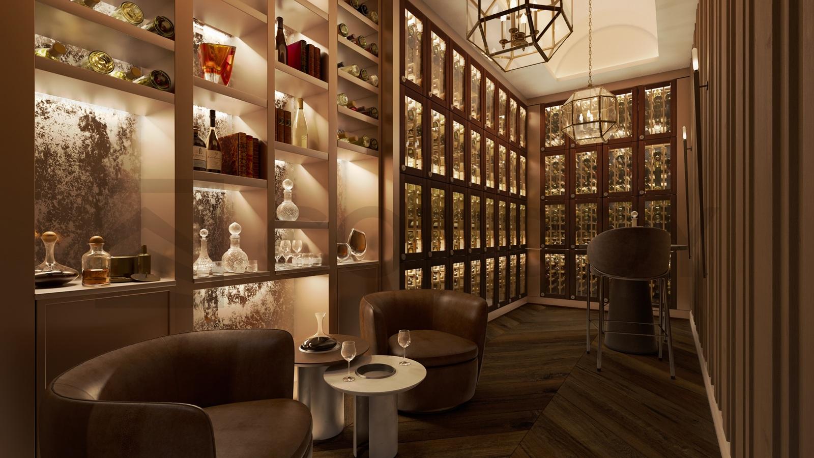 One Ten Avenue Road Condos Wine Room