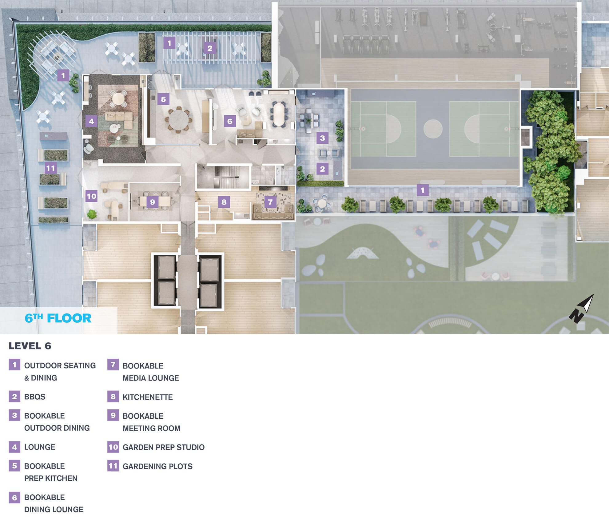 amenities casod-6th-floor