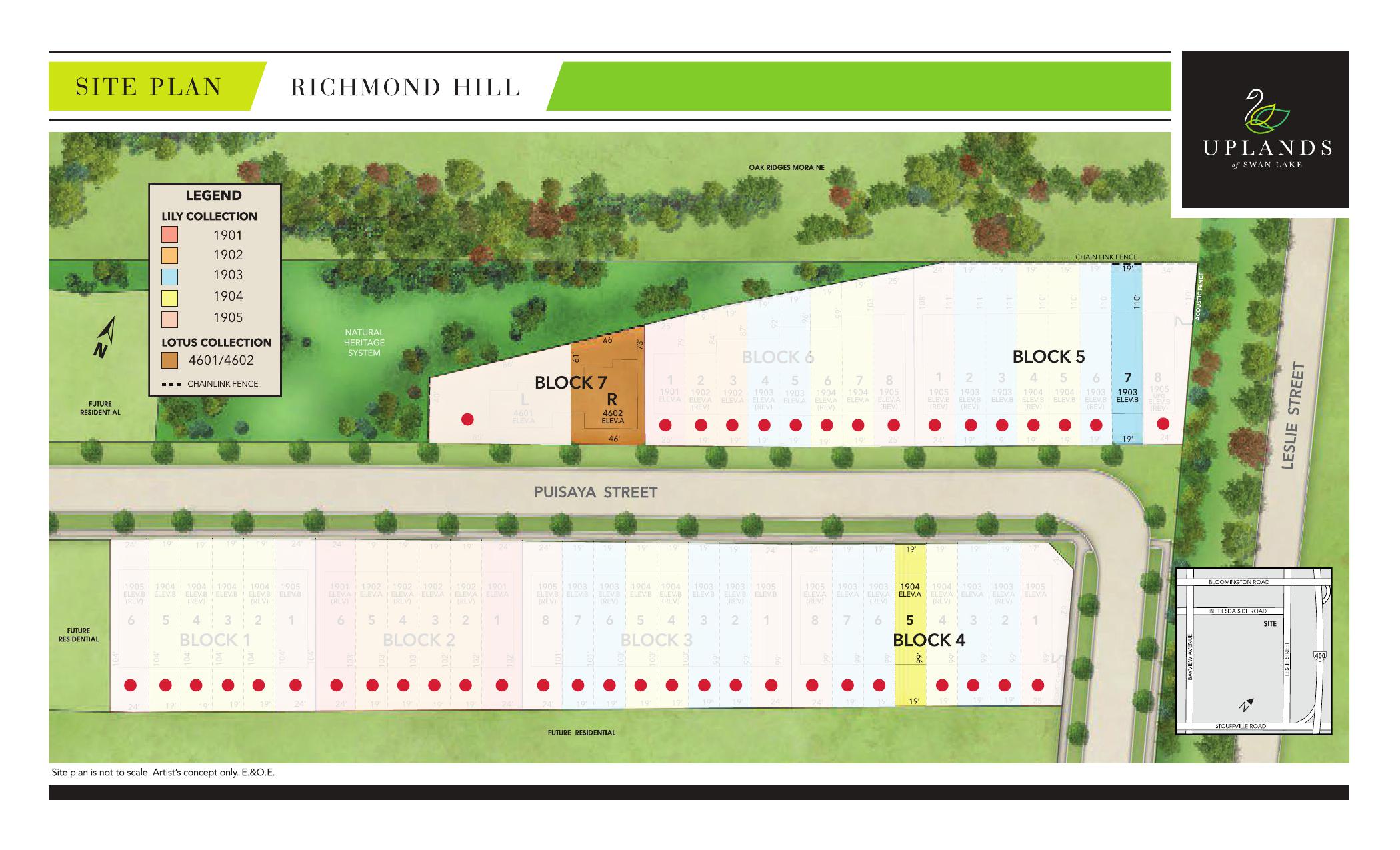Uplands of Swan Lake Amenities Site Plan