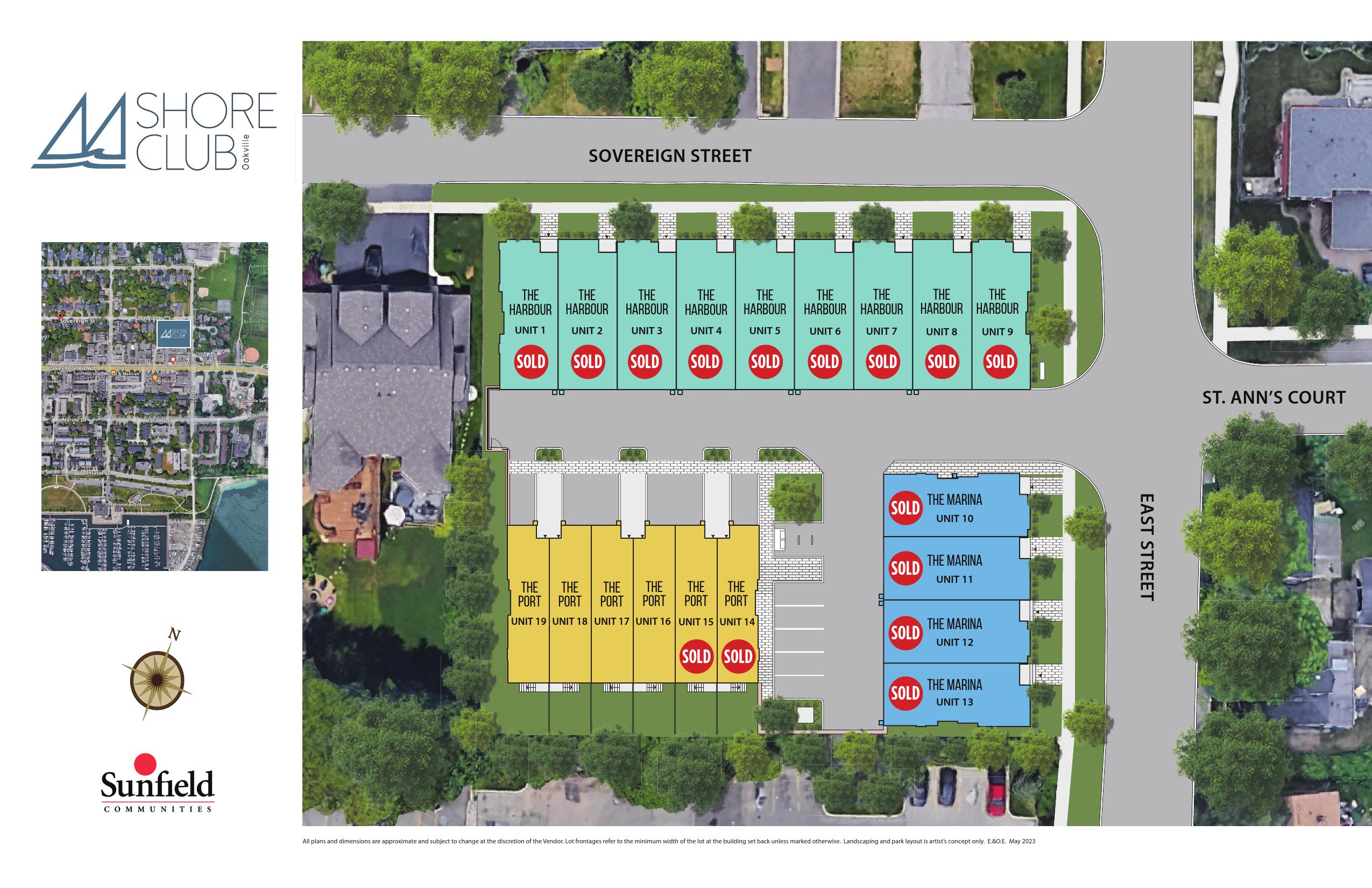 Shore Club Towns Siteplan