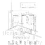 Foret-Condos-Model-2B+D-I-floorplan