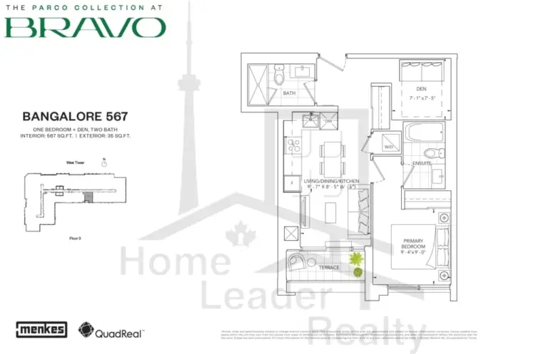 Bravo-Condos-2312-Studio-floorplan