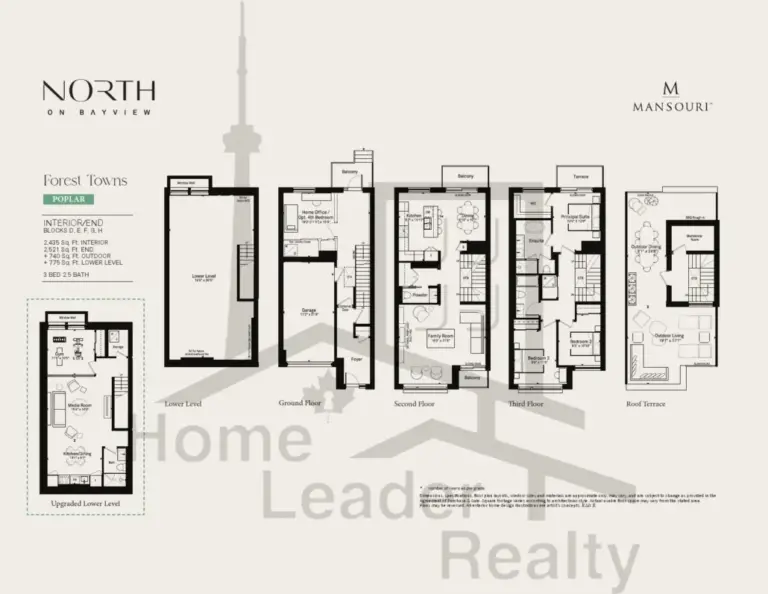 North-on-Bayview-townhouse-Model-suite-Poplar-End-floorplan