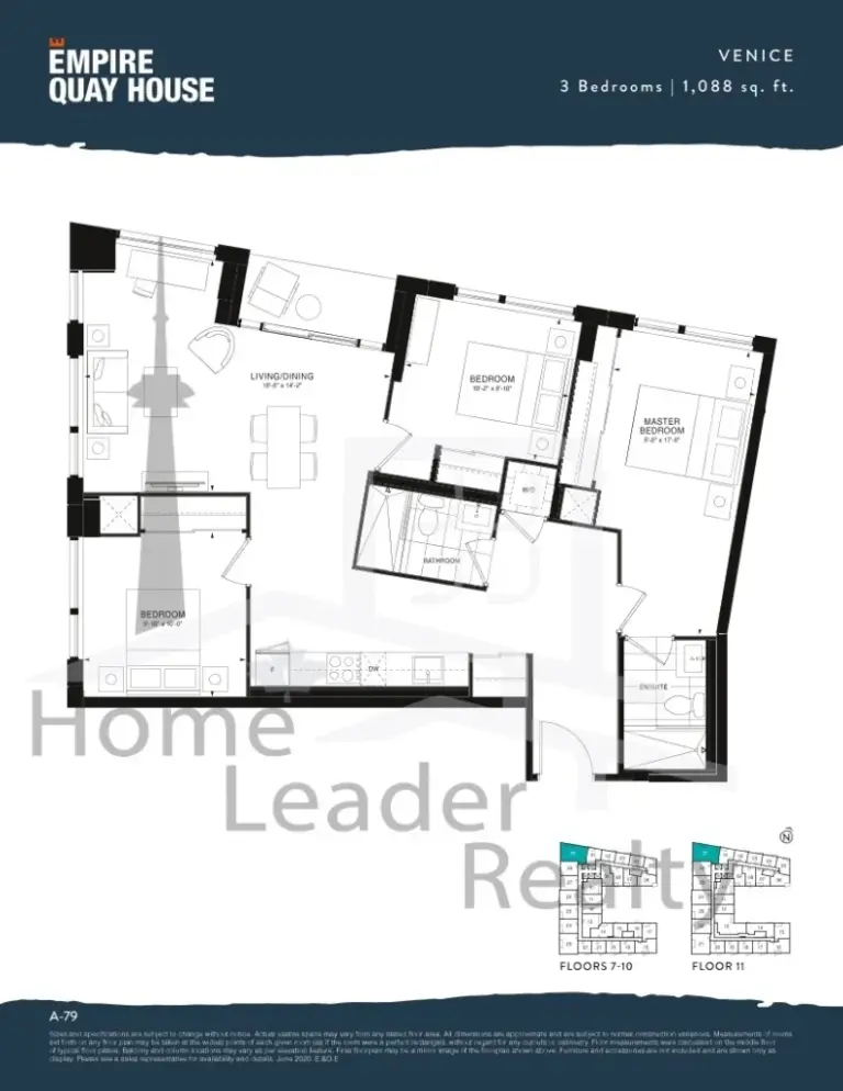 Empire-Quay-House-Condos-Model-Venice-floorplan