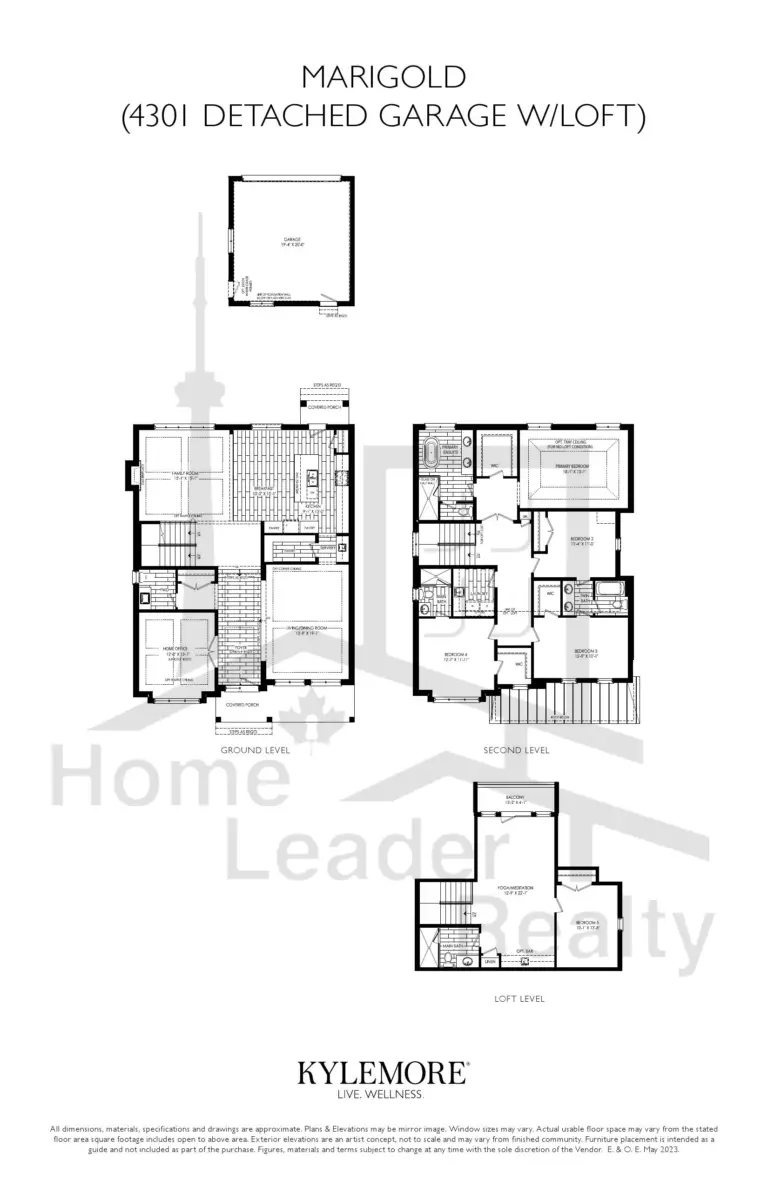 Angus-Glen-South-Marigold Detached Garage w/Loft A-floorplan