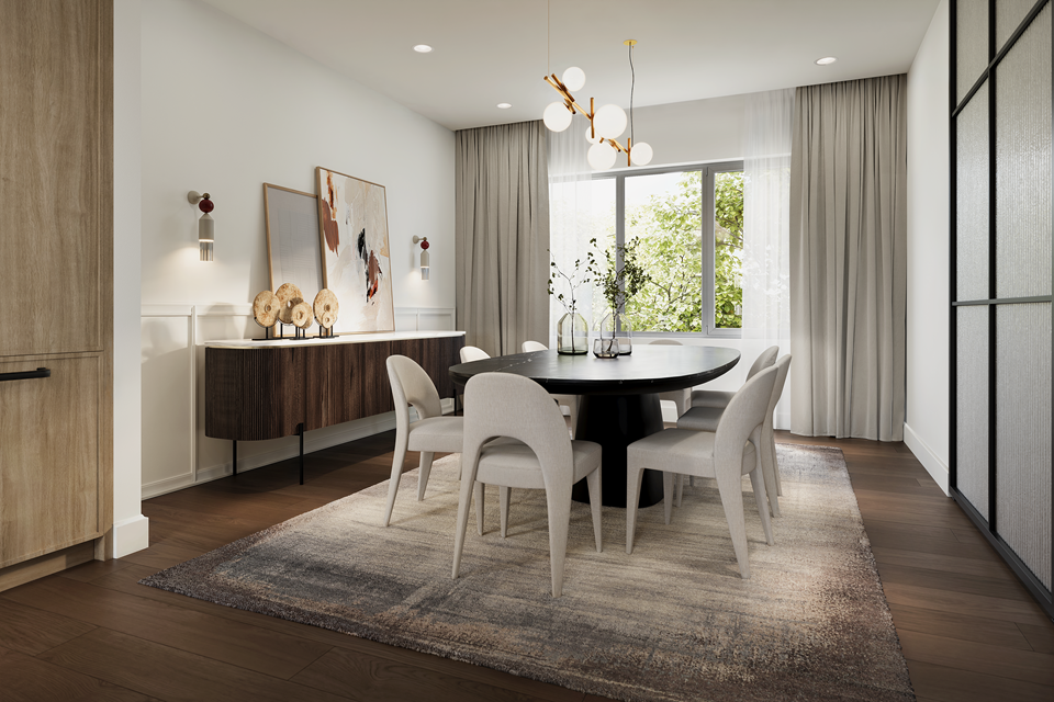 The Winston Collection Homes The Park & The Chelsea (Traditional Towns) - Dining Room