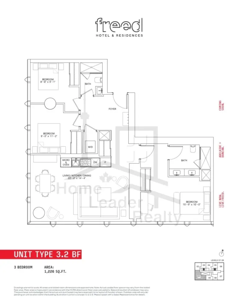 Freed Hotel-&-Residences-Condos-3.2BF-floorplan