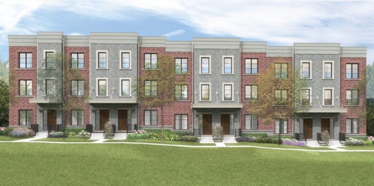 Four10 Yonge Towns Exterior View of Townhome Units 1 v3 full Four10 Yonge Towns