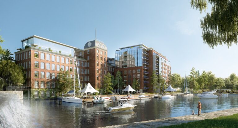 Rendering Building Shot The Harbour Club Condos