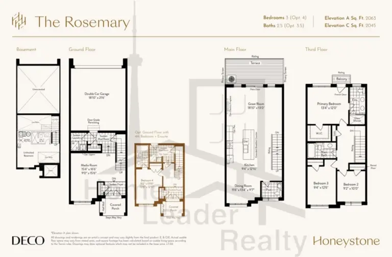 Honeystone-Towns-LT01-The-Rosemary-floorplan