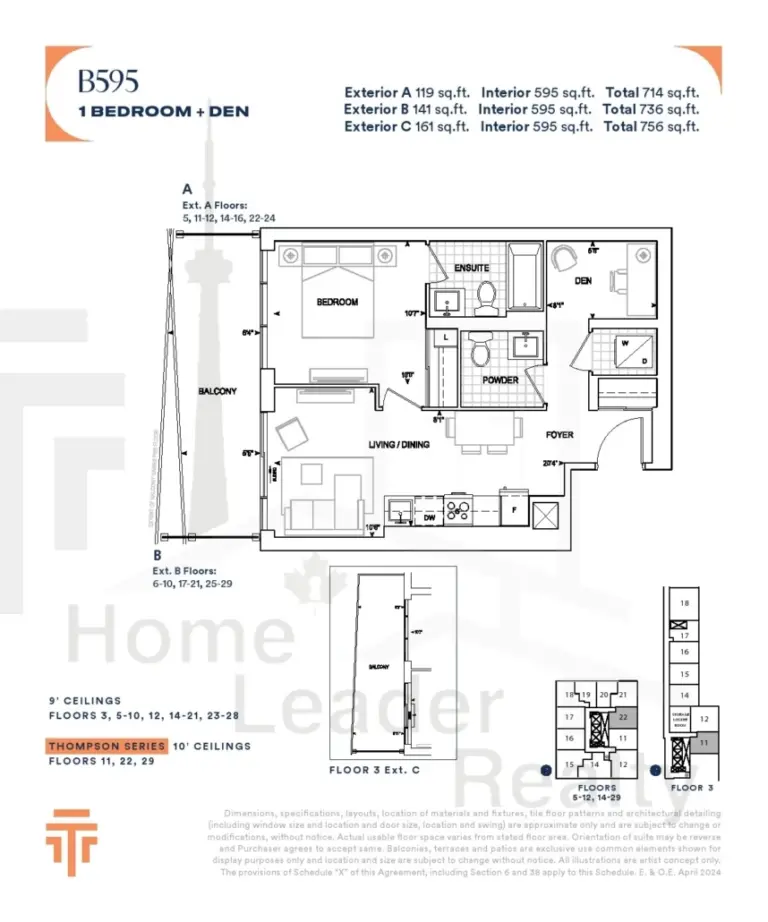 Thompson-Towers-2-Unit-311-B595-floorplan