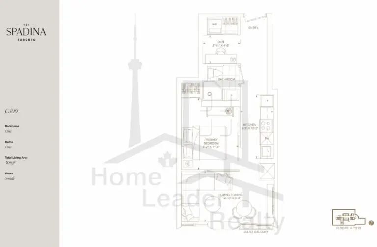 101-Spadina-Condos-C509-floorplan