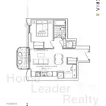 Galleria-3-Condos-Unit-2611-1BR+D-floorplan