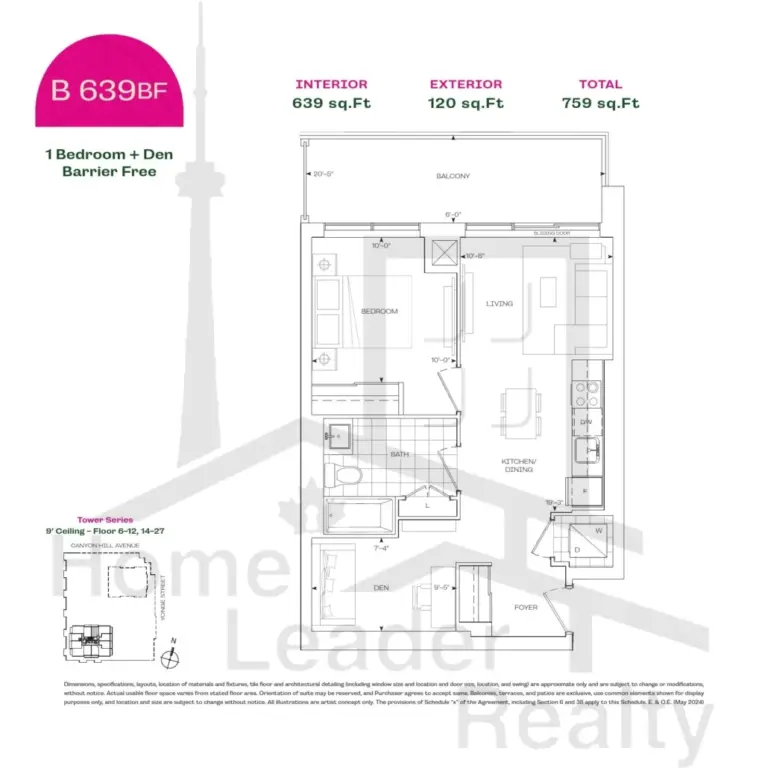 Burnet-Condos-at-Rise & Rose-B639/BF-1B+D-floorplan