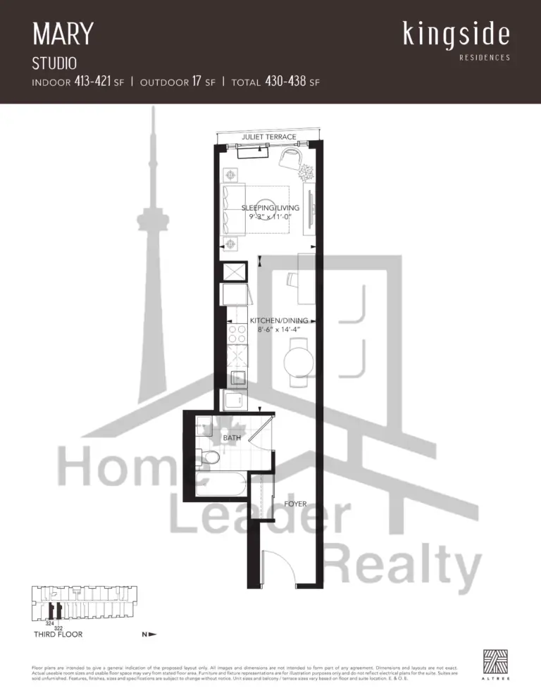 Kingside-Residences-condos-Model-MARY-floorplan