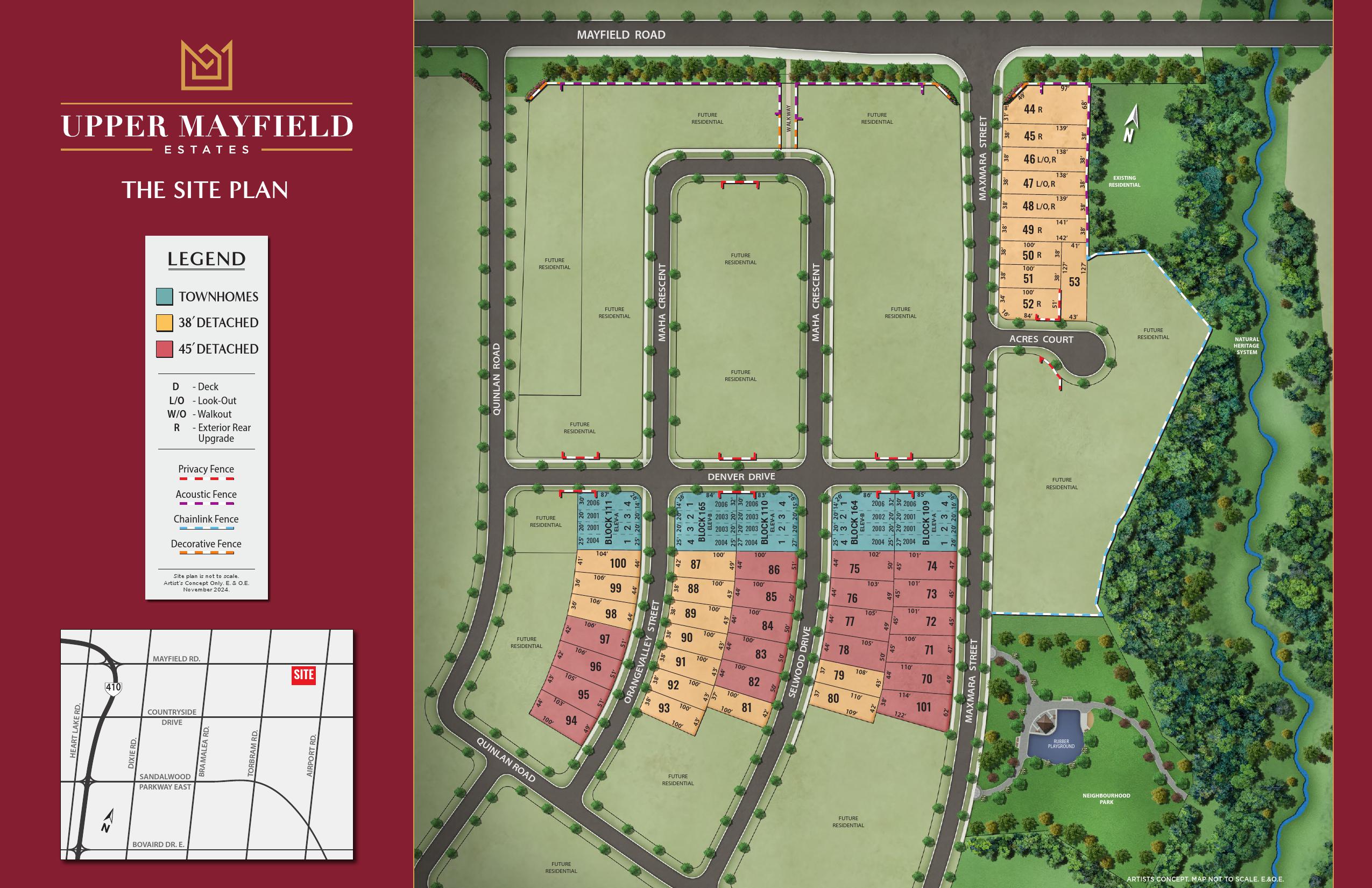 Upper Mayfield Estates Site Plan