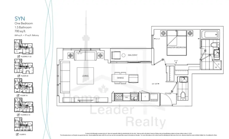 Nautique-Lakefront-Residences-Syn-Floor 22-floorplan