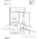 Galleria on the Park 2 | 1B+D 04/03 | 590 Sq.Ft. | 1.5B 10 Galleria on the Park 2 | 1B+D 04/03 | 590 Sq.Ft. | 1.5B Galleria-02-Condos-1B+D-04/03-Unit-2004B-floorplan