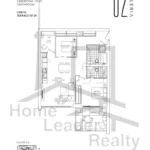Galleria on the Park 2 | 2B+F - 09A | 1,018 Sq.Ft. | 2.5B 15 Galleria on the Park 2 | 2B+F - 09A | 1,018 Sq.Ft. | 2.5B Galleria-02-Condos-2B+F-09A-Unit-609B-floorplan