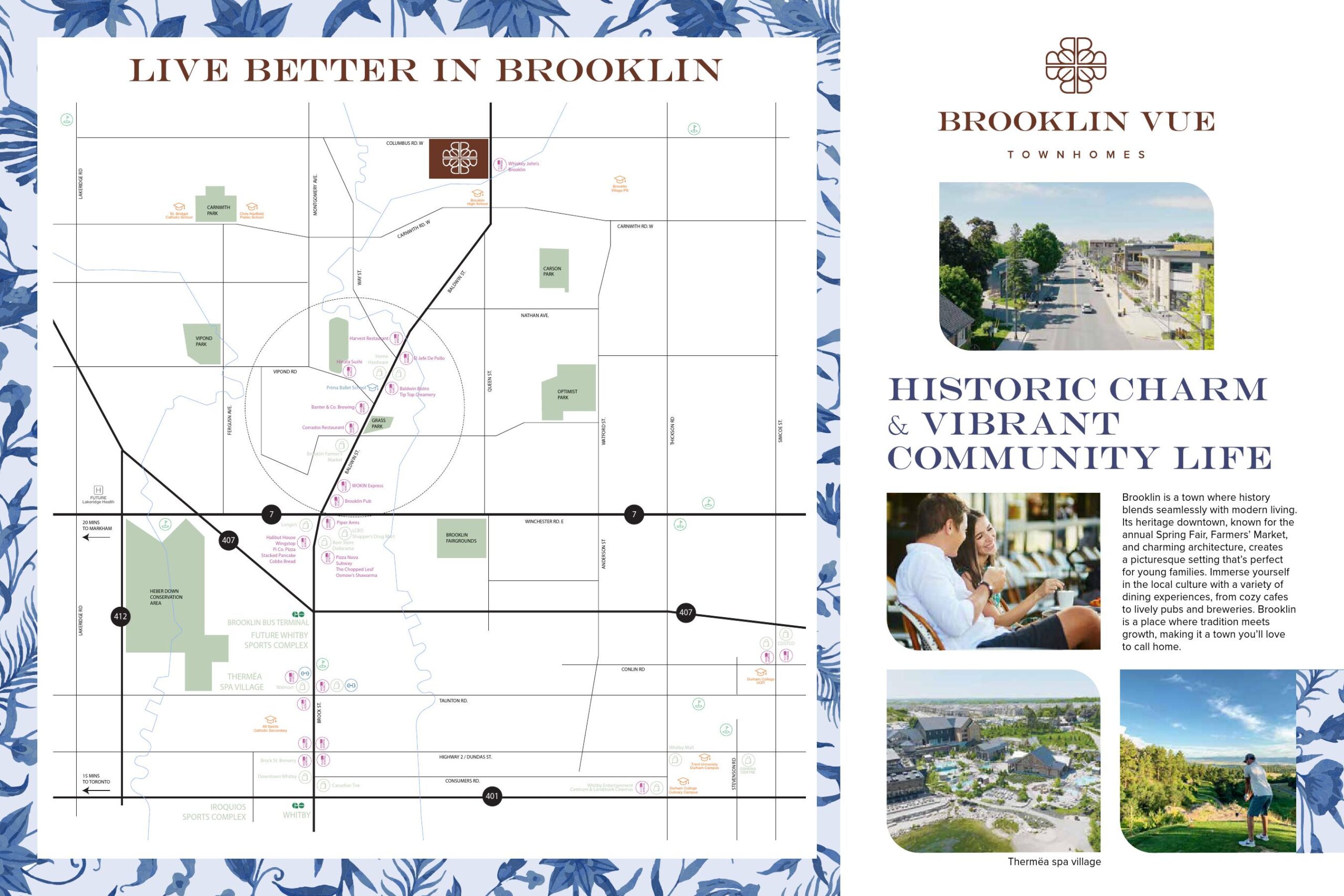 Brooklin Vue Towns Map
