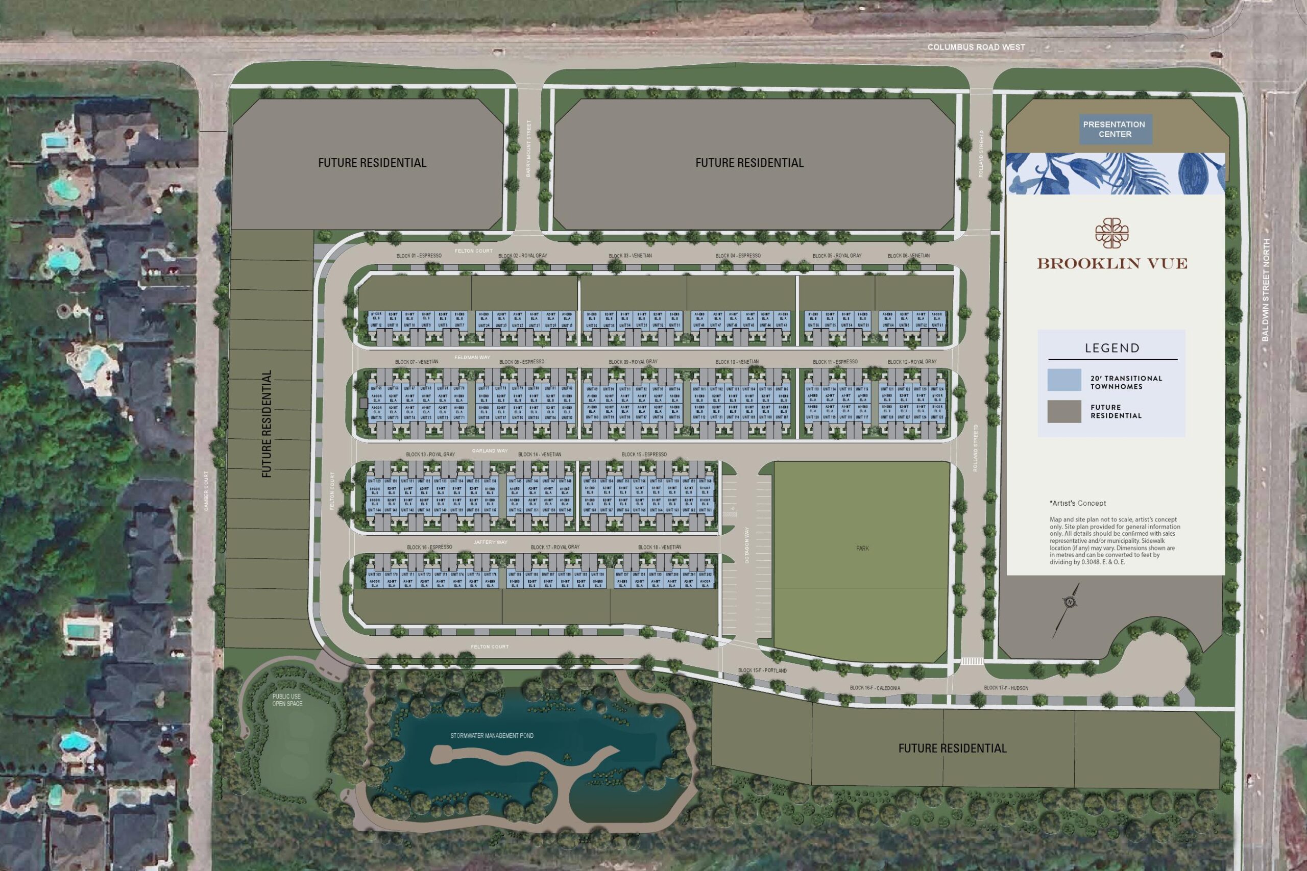 Brooklin Vue Towns Site Plan