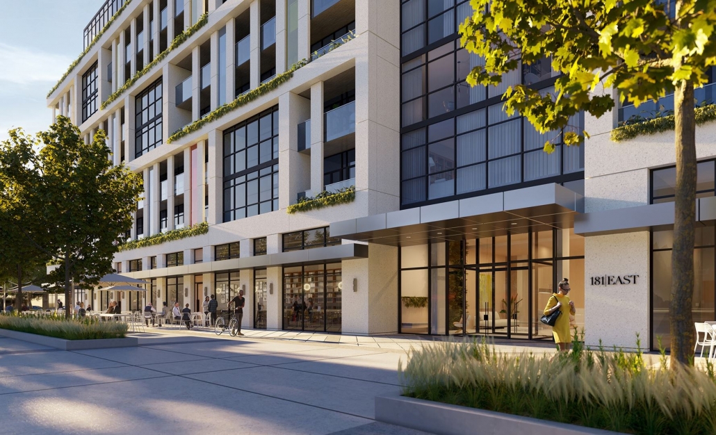 181 East Stafford Rendering Entrance
