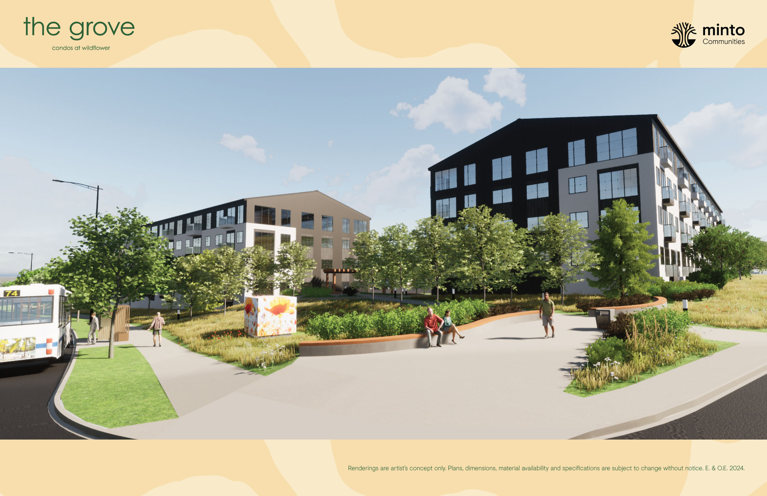 Exterior View 2 - The Grove Condos at Wildflower