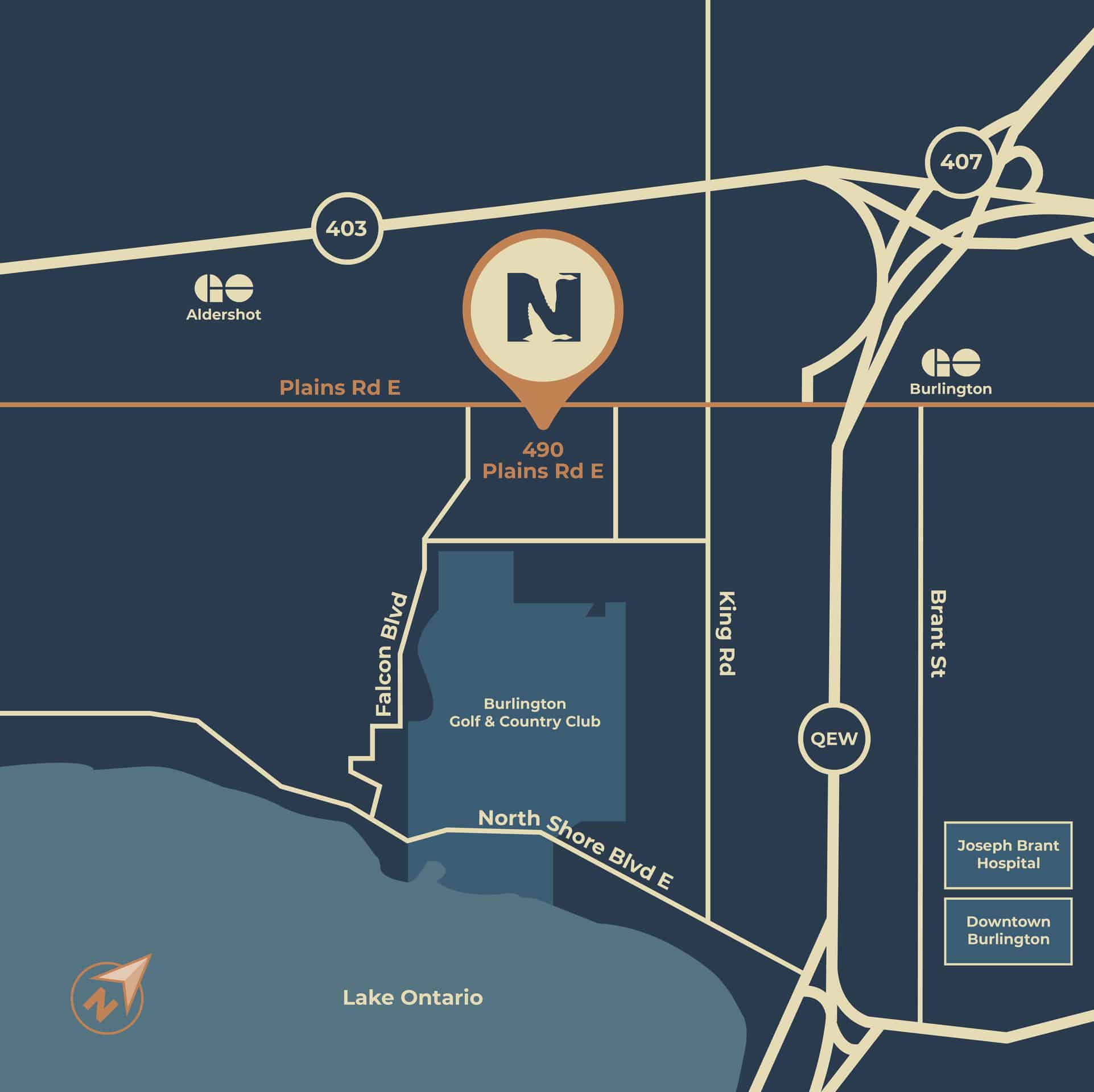 Northshore Towns Key-Map