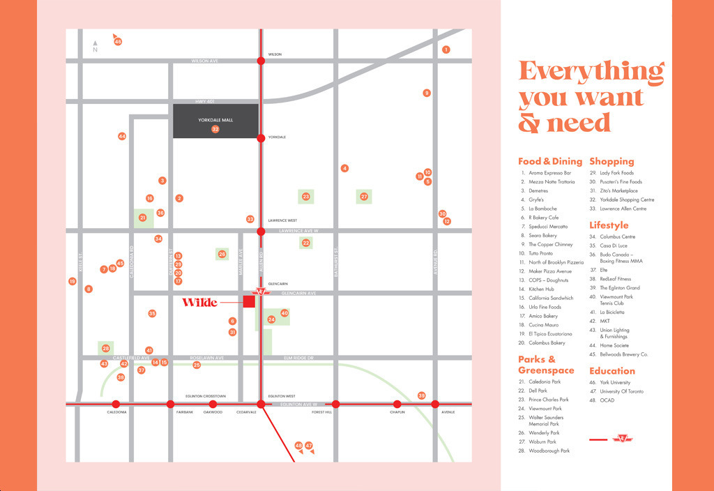 The Wilde Condos Map of Nearby Lifestyle Amenities 16 v36 full The Wilde Condos