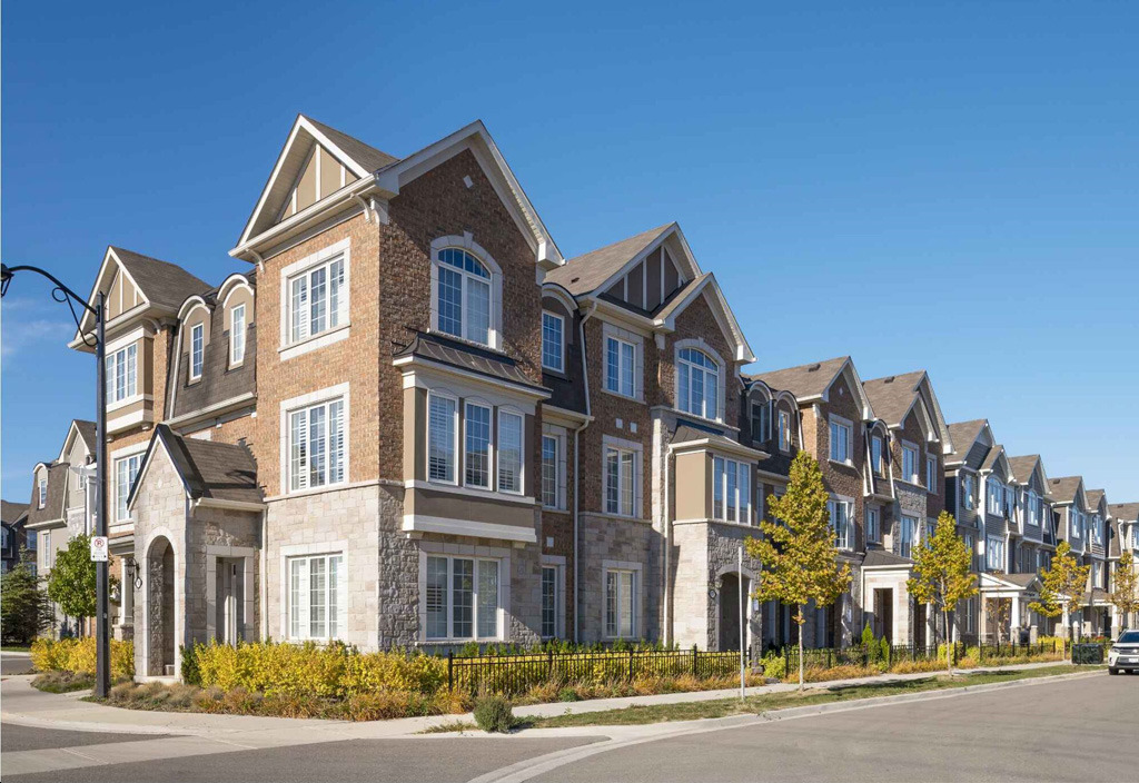 Thomson Towns Exterior Street Corner View of Units