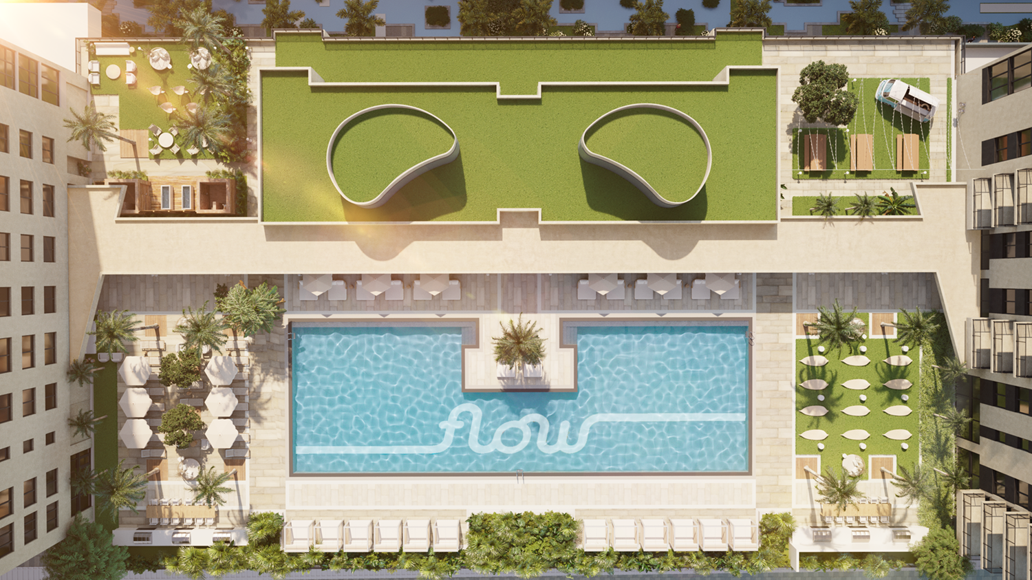 Flow House Pool Deck Rendering 1