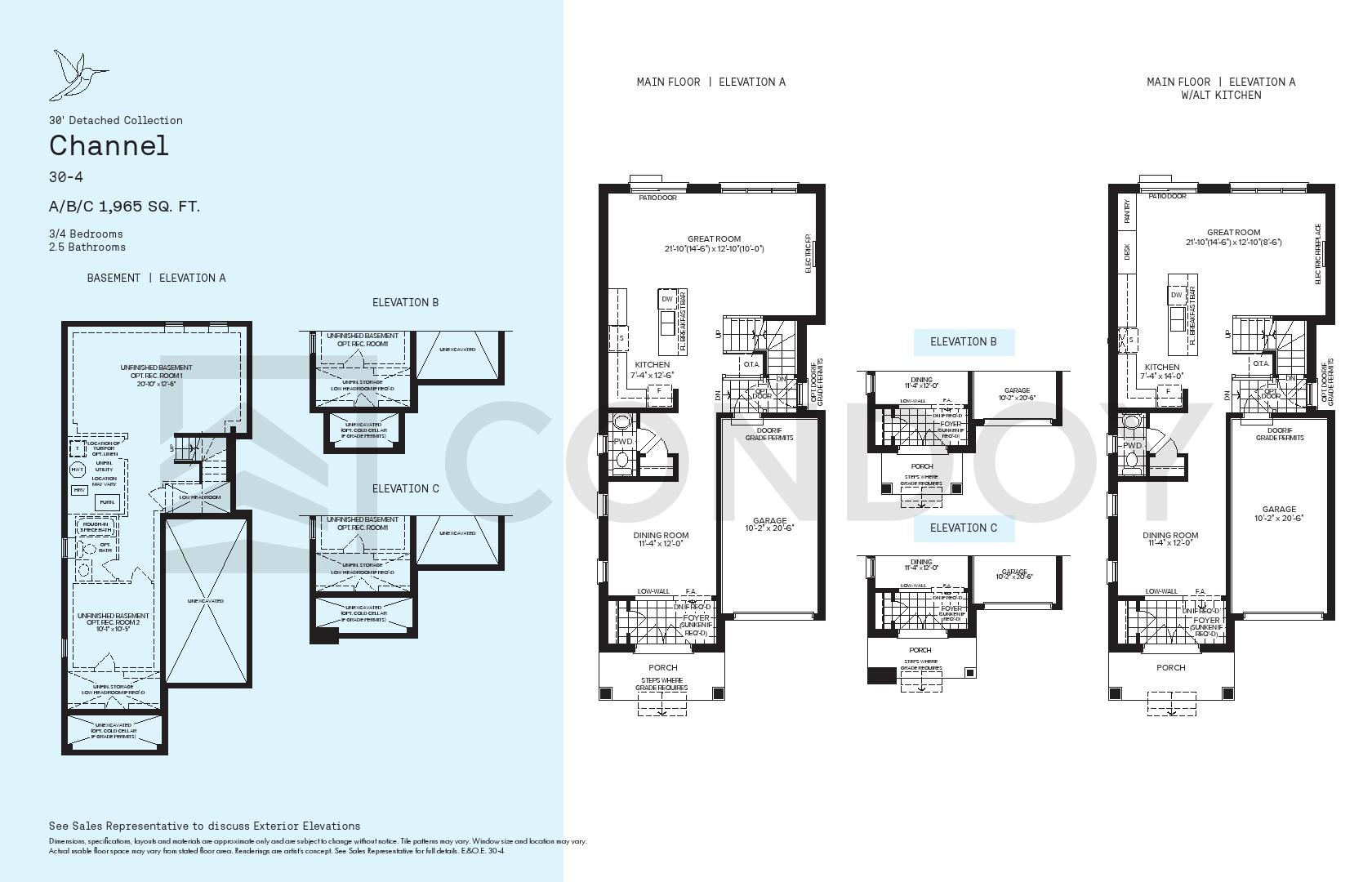 Park and Lake Homes Floorplan Channel