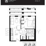 Empire Maverick Condos | Heart | 473 SQF | 1B 14 Empire Maverick Condos | Heart | 473 SQF | 1B Empire-Maverick-Condos-Model-Heart-floorplan