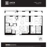 Empire Maverick Condos | Jack | 708 SQF | 2B 17 Empire Maverick Condos | Jack | 708 SQF | 2B Empire-Maverick-Condos-Model-Jack-floorplan