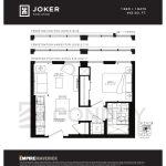 Empire Maverick Condos | Joker | 465 SQF | 1B 13 Empire Maverick Condos | Joker | 465 SQF | 1B Empire-Maverick-Condos-Model-Joker-floorplan
