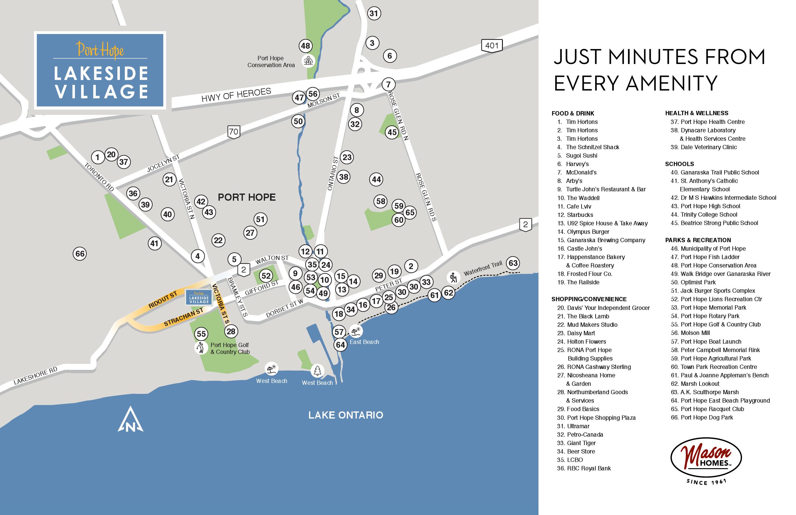 Lakeside Village Homes Map