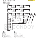 The Goode Condos | 3B+D | 1179 SQF | 3B 36 The Goode Condos | 3B+D | 1179 SQF | 3B The-Goode-Condos-3B+D-floorplan