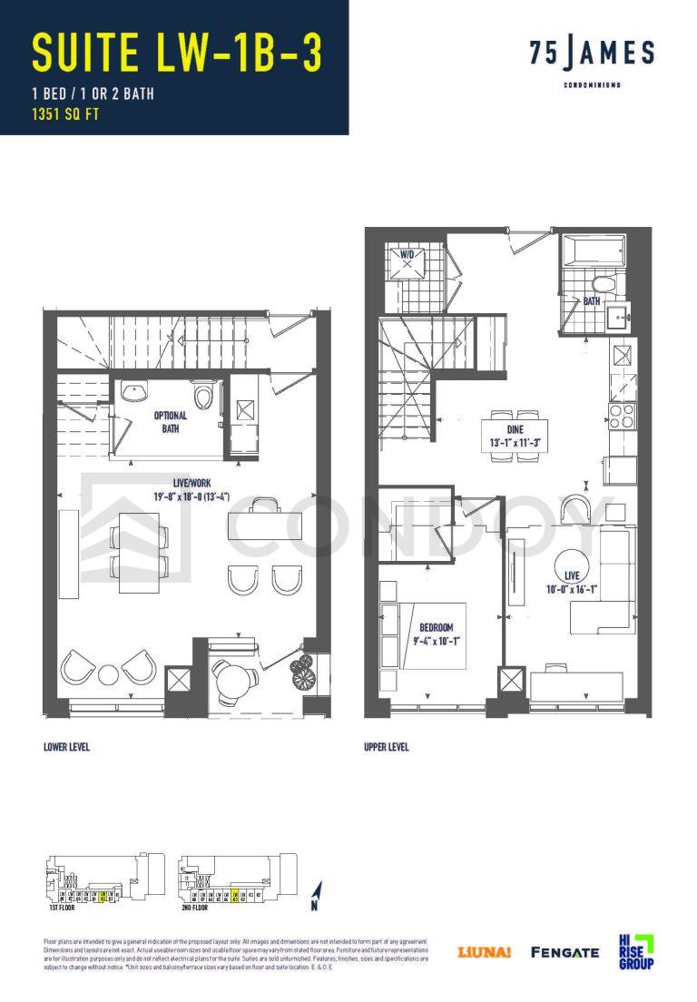 75James-Condos-LW-1B-B-floorplan