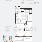 Anthem at The Metalworks Condos | 1M+D | 785 SQF | 1.5B 17 Anthem at The Metalworks Condos | 1M+D | 785 SQF | 1.5B Anthem at The Metalworks Condos Floor Plan 1M+D